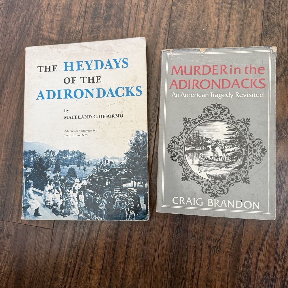 Heydays Of The Adirondacks‎ / Murder In The Adirondacks Paperback Book Lot 2